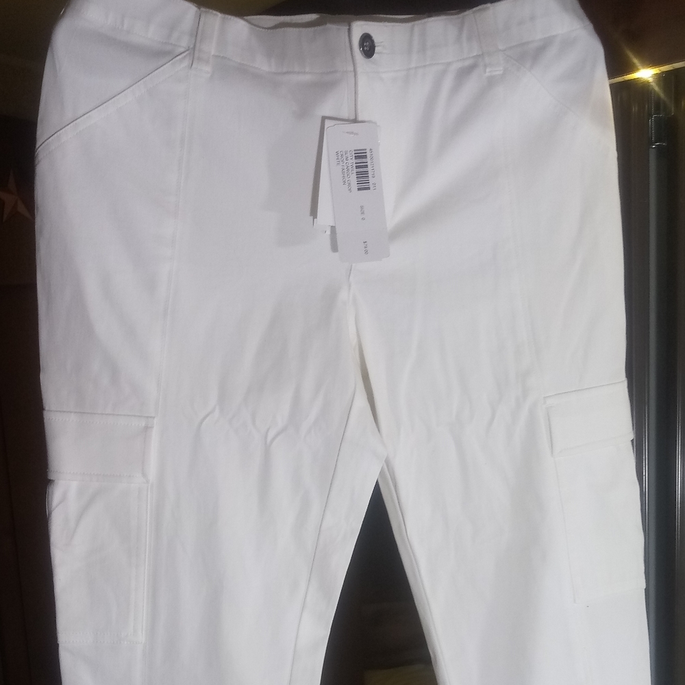 Chicos white cargo jeans